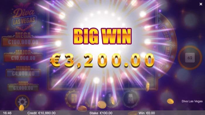Diva Las Vegas - প্রধান গ্রিডে বড় জয়