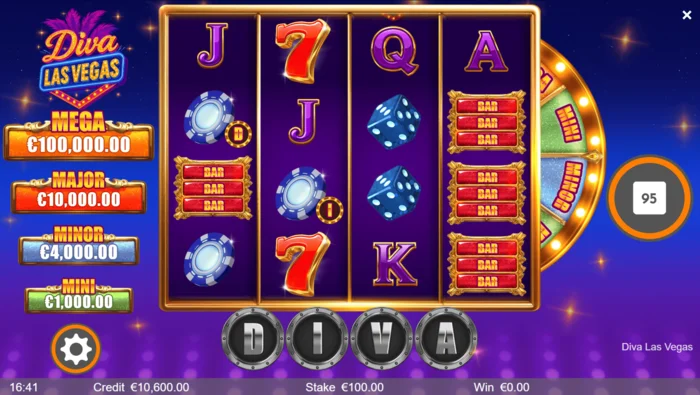 Diva Las Vegas - 4x4 রিল সহ প্রধান স্ক্রীন